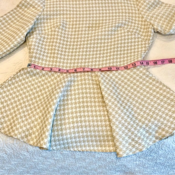 COPY - Houndstooth Peplum Blouse - Picture 11 of 11
